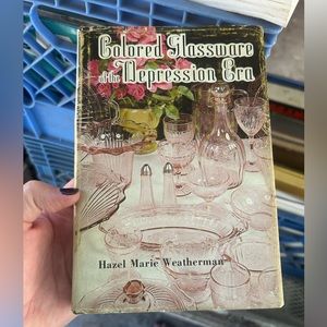 Book colored glass of depression era